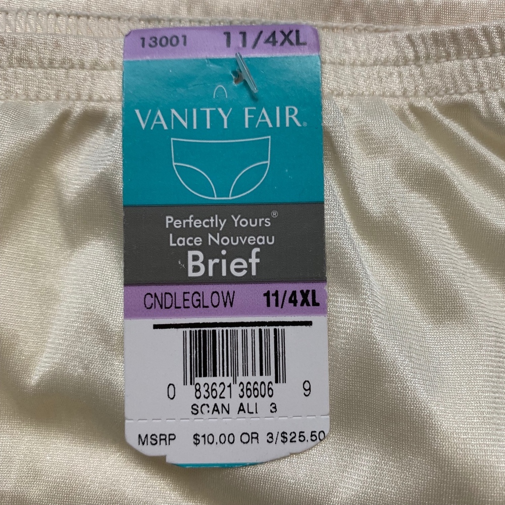 Vanity Fair 11/4XL Brief Panties - Picture 3 of 7